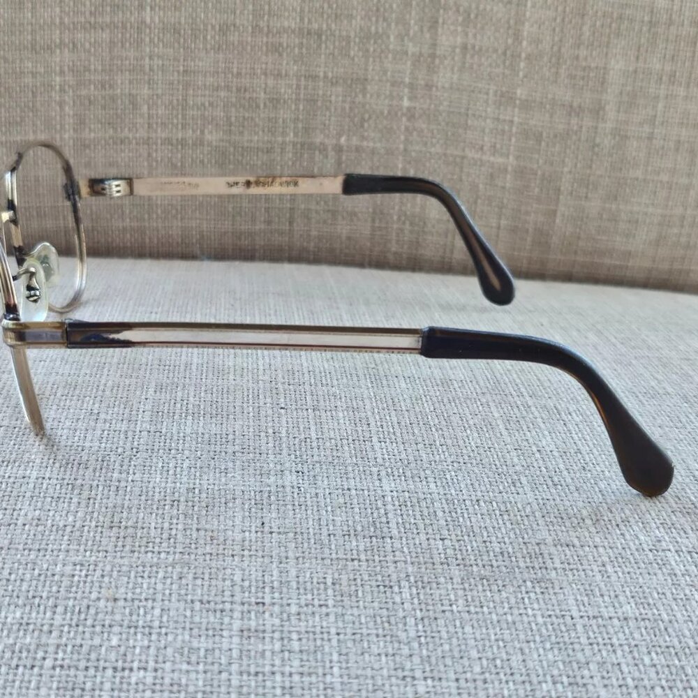 Universal Men Vintage Eyeglasses/Sunglasses Frame Gold Tone 10KRGP 5 1/2 - Picture 10 of 13